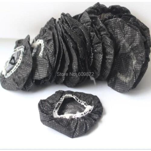 Linhuipad 5000pcs 6cm Black Nonwoven Sanitary Headphone Covers Disposable Nonwoven Headphone Earmuff Covers