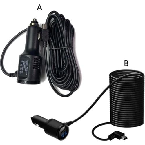 Mini USB Car Power Charger Adapter Cable Cord For Car DVR Camera GPS Video Recorder ,Vehicle Power Cable ，Vehicle Power Adapter