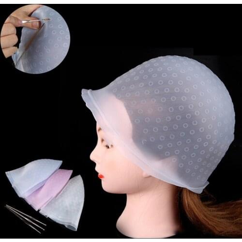 Reusable Professional Salon Hair Color Coloring Highlighting Dye Cap for Hair Extension Styling Tools Barber Beauty Hair Salon
