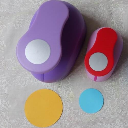3.8cm 2.5cm Round shape craft punch set children manual DIY hole punches cortador de papel de scrapbook School Circle punch