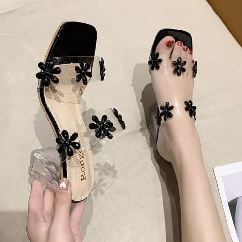 New Women Sandals Sexy Crystal Heels Women Shoes Plus Size Fashion PVC Transparent Heels Summer Sandals Pumps Ladies Clear Shoes