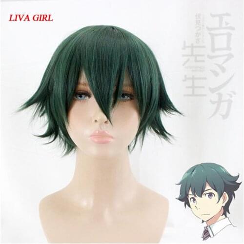 Liva girl New High quality Masamune Izumi Cosplay Wig Eromanga Sensei Costume Play Wigs Halloween Costumes Hair 1081