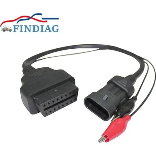 For Fiat 3Pin to 16Pin Female Connector Adapter For Fiat for Lancia Auto Car Cable for Alfa for Romeo 3pin OBD 2 Adapter Cable
