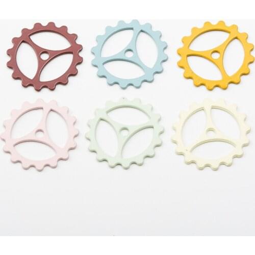 16pcs gear Korean style zinc alloy metal pendant charms for diy jewelry making 4589