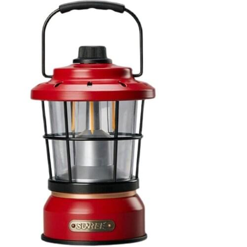 Retro Outdoor Camping Lamp Portable LED Camp Illumination Lights Tent Atmosphere Light Hanging LED Camping Light