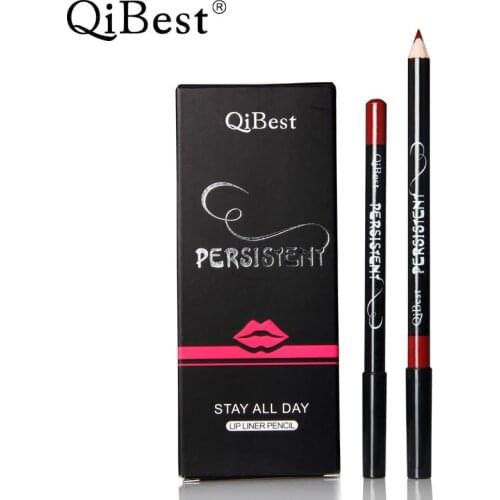 12pcs Professional Multi-functional Lipliner Pencil Long Lasting Waterproof Lip Eye Brow Cosmetic Makeup Colorful Lip Liner Pens
