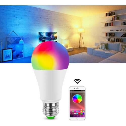 Dimmable Bluetooth 4.0 APP LED Light Neon Dream Color E27 Light Bulb AC85-265V Wireless Magic LED lamp Music Control Smart Light
