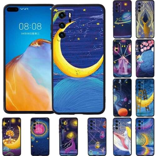 Silicone Phone Case for Huawei P20 / P20 Pro / P20 Plus/P30 /P30 Pro / P30 Plus/ P40 /P40 Pro Shockproof Case Cover