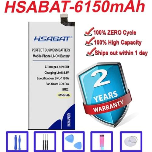 Top Brand 100% New 5650mAh BM52 Battery for Xiaom CC9 Pro, M1910F4E, M1910F4G,Mi CC9e Pro,Mi Note 10 Pro in stock