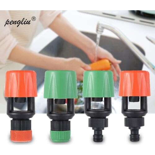 Kitchen Universal Faucet Adapter Plastic Bathroom Basin Water Tap Quick Connector Head Nozzle Joint Garden Watering Irrigation
