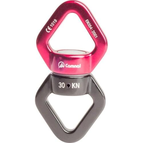 Rope Swivel Connectors Outdoor Rock Climbing Universal Rotator 30KN Aluminum Alloy 8 Shape Safety Rotational Downhill Connector