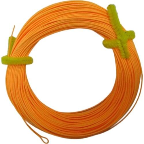 Aventik Orange Weight Forward Floating Fly Line One Welded Loop With Line ID Color Orange Line For Fly Fishing L