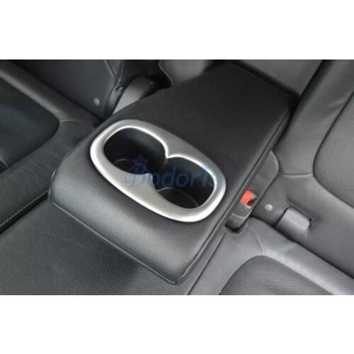 Interior Rear Seat Cup Bottle Drinks Holder Moulding Trim Cover Chrome For Mitsubishi Outlander 2013-2019 Auto Accessories