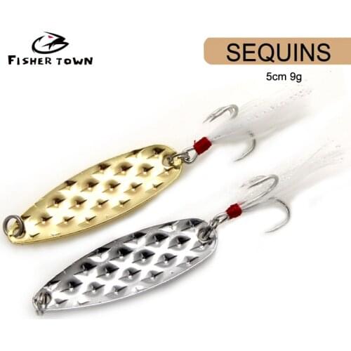 1PCS Metal Spinner Spoon trout Fishing Lure Hard Bait Sequins Noise Paillette Artificial Bait small hard sequins spinner