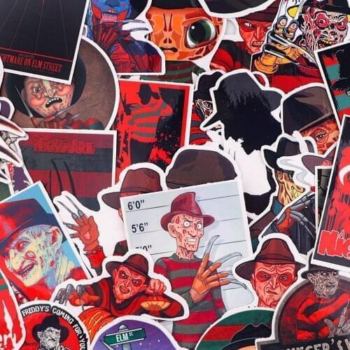 20Set BH1612 Blinghero 32pcs/set Horror Movie Ghost Sticker Aesthetic Laptop Luggage Skateboard Waterproof Graffiti Sticker