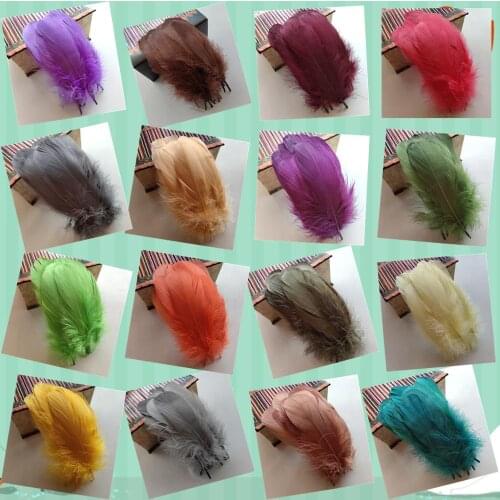 22 Colors Wholesale 20pcs Beautiful Goose Feathers 12-20cm/5-8 inches For Craft Making Clothing Shoes Decoration