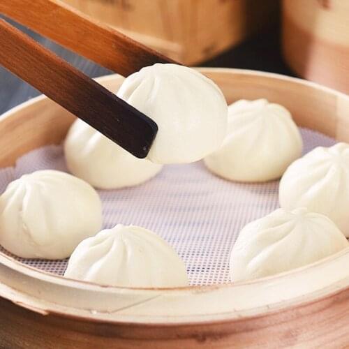 25pc/pack Dim Sum Steam Mat Silicone Steamer Mat Bun Dumpling Air Fryer Paper Non Stick Steaming Basket Mat Bamboo Steamer Paper