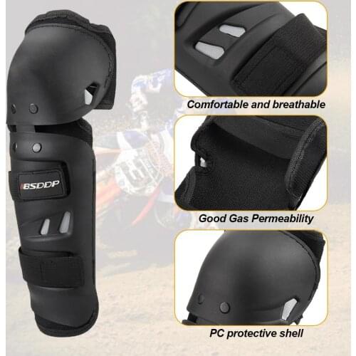 4PCS/Set Of Motorcycle Protective Equipment Kneepad Elbow Elbow Leggings Set Outdoor Riding Safety Gear Strong Impact Resistance