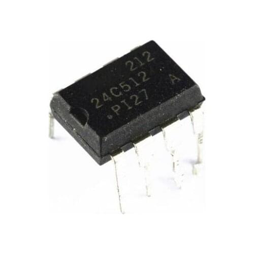 5pcs/lot AT24C512PI27 AT24C512 24C512 DIP-8 In Stock