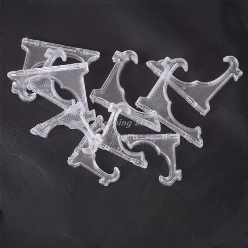 5pcs/lot New Clear Plastice Coin Medal Gem Badge Golf Post Card Easels Coin Display Stand Display Plate Holders