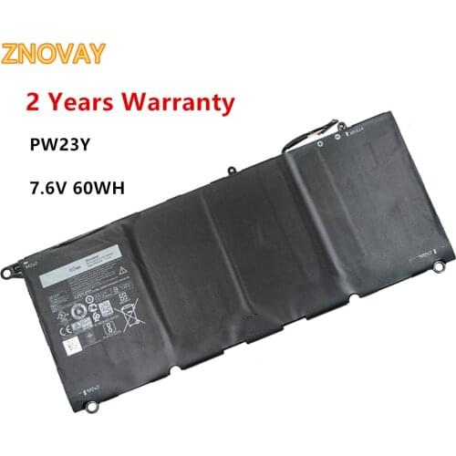 ZNOVAY PW23Y RNP72 TP1GT Laptop Battery For Dell XPS 13 9360 13-9360-D1605G 0RNP72 0TP1GT Tablet 7.6V 60WH PW23Y