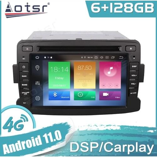 Android 11 For RENAULT DUSTER 2012-2016 Car GPS Navigation Auto Stereo Multimedia Radio Video Player Carplay 4G LTE DSP Headunit