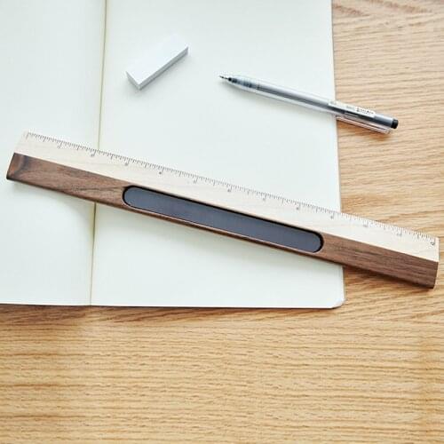 Japan style Painting Metric Mold Rule Student Supply Cute Stencil Wooden Ruler