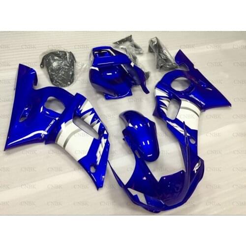 For YZFR6 1998 - 2002 Bodywork YZF R6 98 99 Blue White Motorcycle Fairing YZF R6 2002 Abs Fairing Unpainted