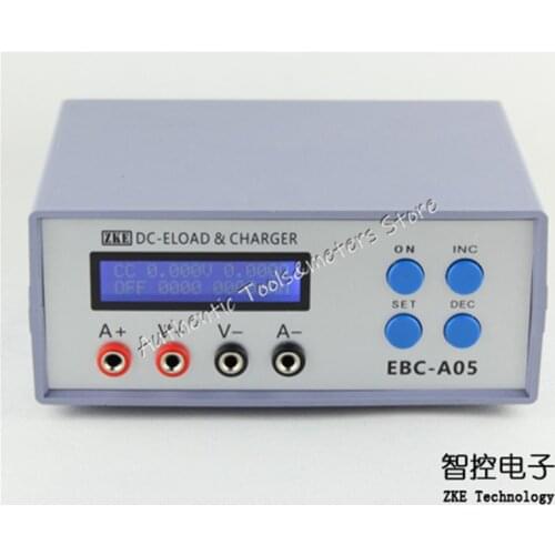 EBC-A05+ Battery Capacity Portable Power Bank Performance Electronic Load Tester Charger Testing Equipment