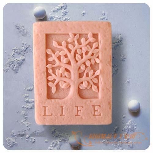 Stone Tree Of Life Silicone Soap mold DIY Handmade Craft 3d soap molds S216
