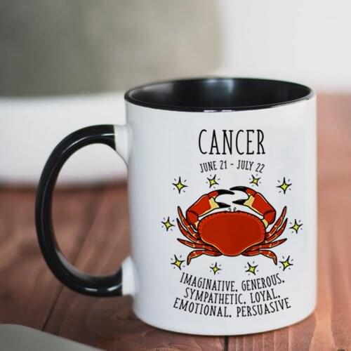 Constellation Cancer Mugs 11oz Ceramic husband wife Gift Coffee Mug friends birthday Milk Cup