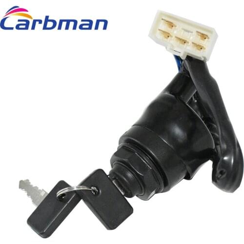 Carbman Ignition Key Switch for Kawasaki Mule 4010 Trans 4X4 KAF620 2009 2010 2011-2018