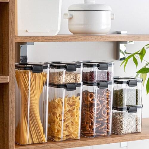 Kitchen Tools Multi-function Portable Food Storage Refrigerator Organizer Tea Bean Grain Food Storage Box Sealed Container
