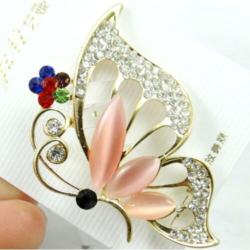 Hot Sale butterfly Brooches Men Women Suits Dress Hat Collar Brooch Pins Scarf Buckle Party Weddings Banquet Brooch Gifts W31