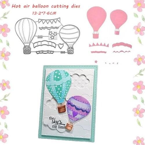 Metal Cutting Dies Scrapbooking for Card Making DIY Embossing Cuts New Craft Die Hot Air Balloon 2020 New