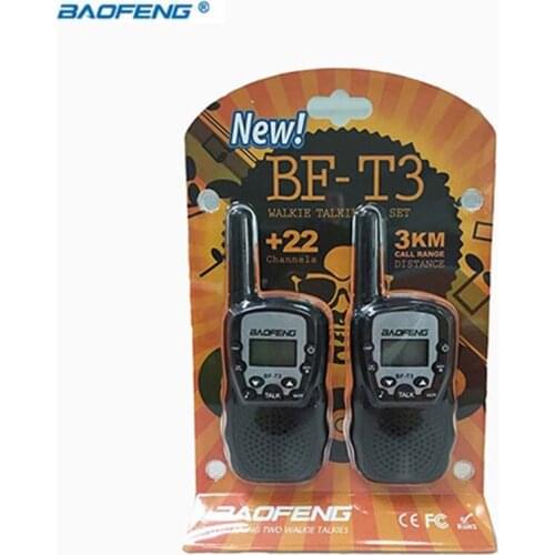 NEW Baofeng Mini Walkie Talkie Kids With UHF 462.5625-467.7250mhz 22CH Up To 3km Transceiver Radio Children Handheld Interphone