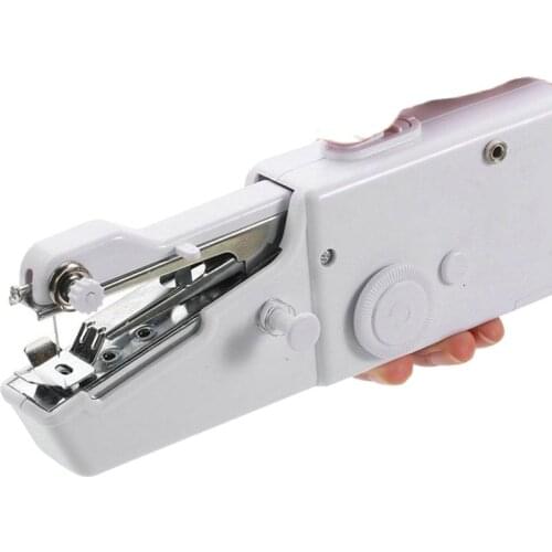Portable Household Mini Hand Sewing Machine Quick Stitch Sew Needlework Cordless Clothes Fabrics Electronic Sewing Machine