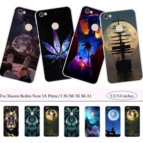 Soft Case For Xiaomi Redmi Note 5A Prime Case Cover Fundas for Xiaomi Redmi 3 3S Cover Coque for Xiaomi Mi 5X Mi A1 Bumper Bags