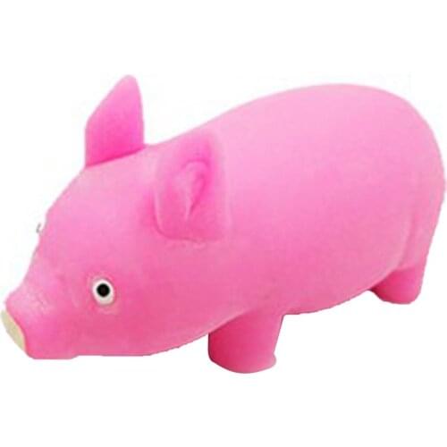 New Creative Pat Pig Toy Squeeze Toy Pat Sand Elastic Stretch Deformation Pinch Music Vent Stress-relieving Toy For Adult Kids