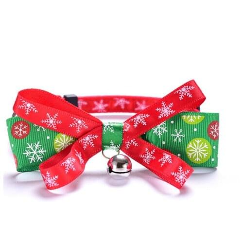 New Bowknot Bell Bow Tie Christmas Series Pet Collar Cat Collar Cat With Pet Supplies
