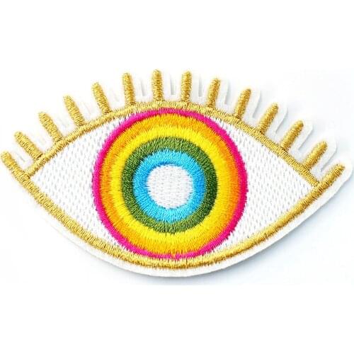 EYE Size:4.8x8.2cm Badges Patch Jeans Bag Hat Clothes Apparel Sewing Decoration Applique Bagde Patches Accessories
