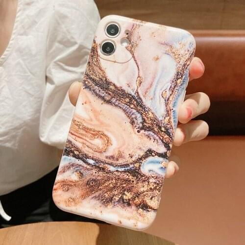 Luxury Marble Pattern Case For Apple iPhone XR X XS 7 8 6S 6 Plus 5 5S SE 2020 Silicone Case Cover For iPhone 12 11 Pro Max Mini