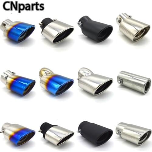 Universal Chrome Stainless Steel Car Exhaust Muffler Tip pipe For Mazda Nissan Ford Kia Chevrolet Hyundai Citroen Volkswagen