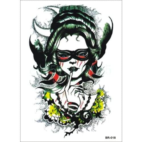 Waterproof Temporary Tattoo Sticker big size modern girl arm tatto stickers flash tatoo fake tattoos for coollady women