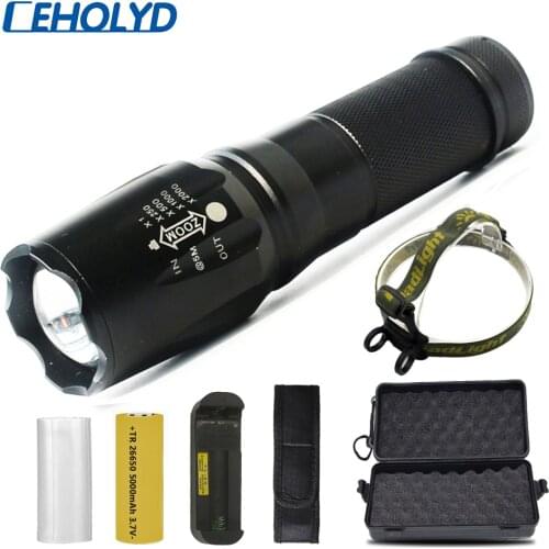 XHP50.2 4-core High Quality LED Flashlight 5 Modes Waterproof Zoomable Torch 26650/18650/AAA Battery XM-L T6 Lantern for Camping