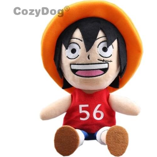 22 cm Japanese Anime One Piece Luffy Plush Toys Doll Peluche Cute Luffy Soft Stuffed Toys Baby Kids Christmas Birthday Gift