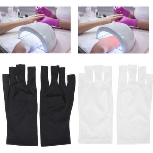 1 Pair Anti-UV Glove LED Nail Art Curing Lamp UV Protection Glove Nail Art Skin Care Glove UV Lamp Manicure Accessories
