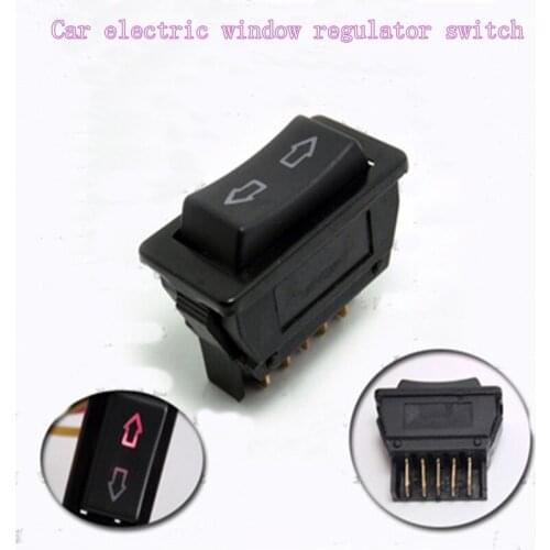 1pcs Arrow icon with lights Car Electric Vehicle Universal Modified Glass Lifter Power Window Switch Lift Control Switch Button