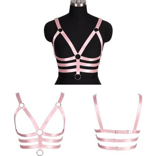 Body Bandage Punk Goth Accessories Harness For Women Sword Belt Waist Hollow Bra Suspender Pole Dance Rave Costume Garters