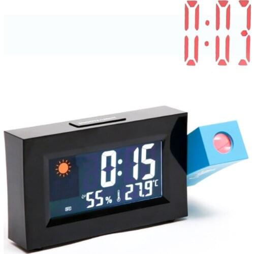 New Projection Alarm Clock Digital Date Snooze Function Backlight Projector Desk Table Led Clock With Time Projection Gift
